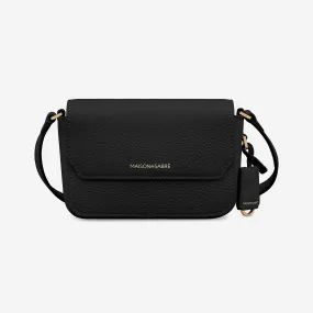 The Micro Flap Bag - Black Caviar