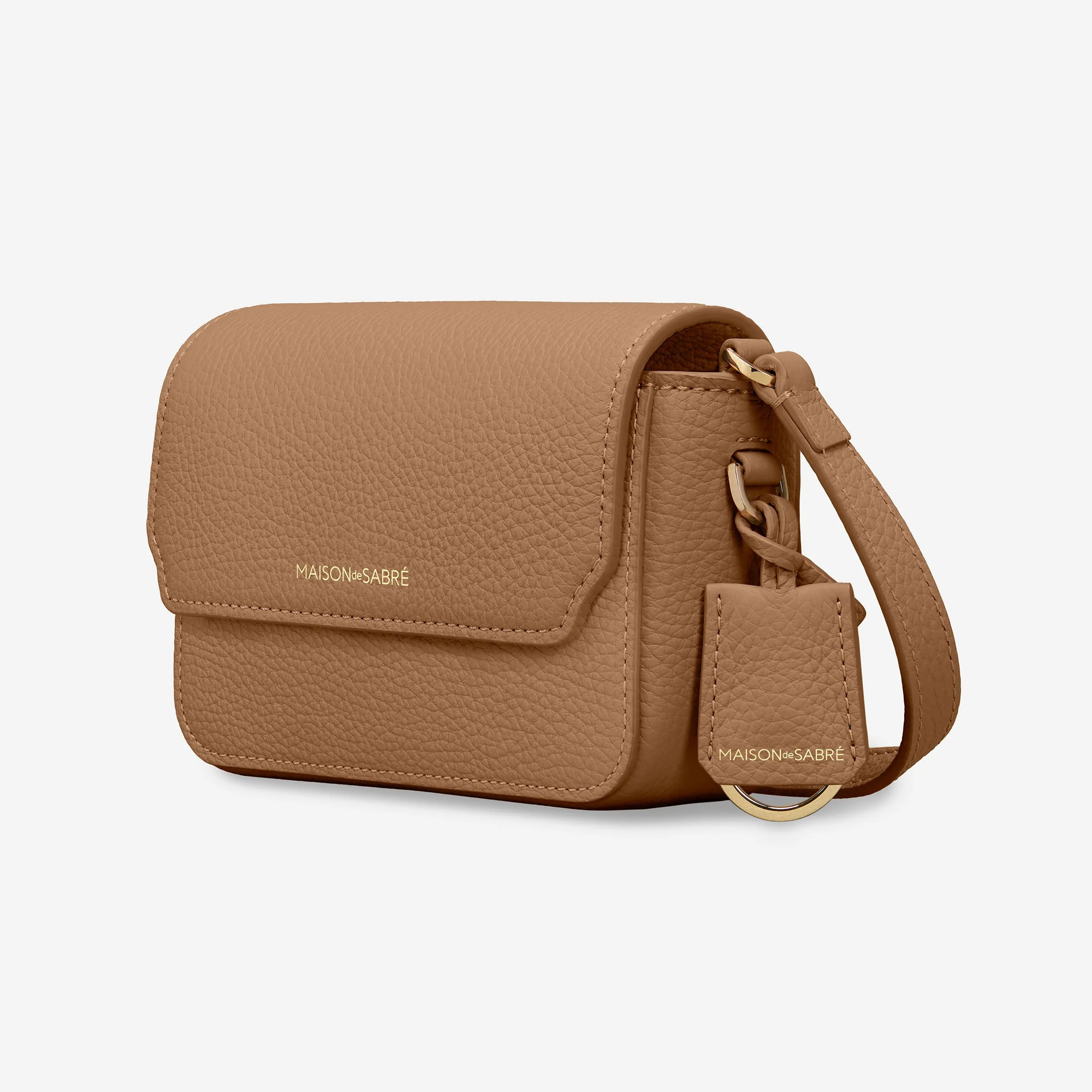 The Micro Flap Bag - Sandstone Brown