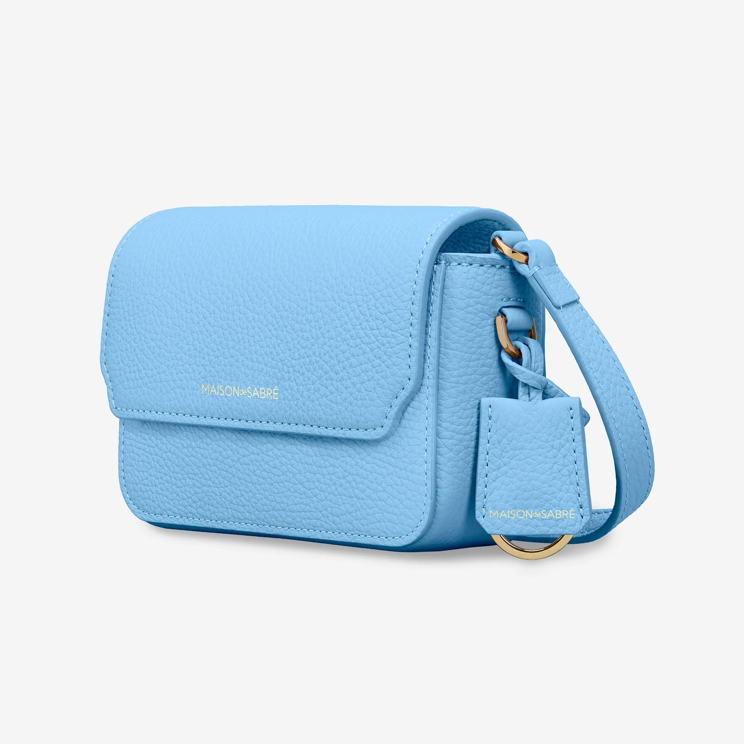 The Micro Flap Bag - Sky Blue