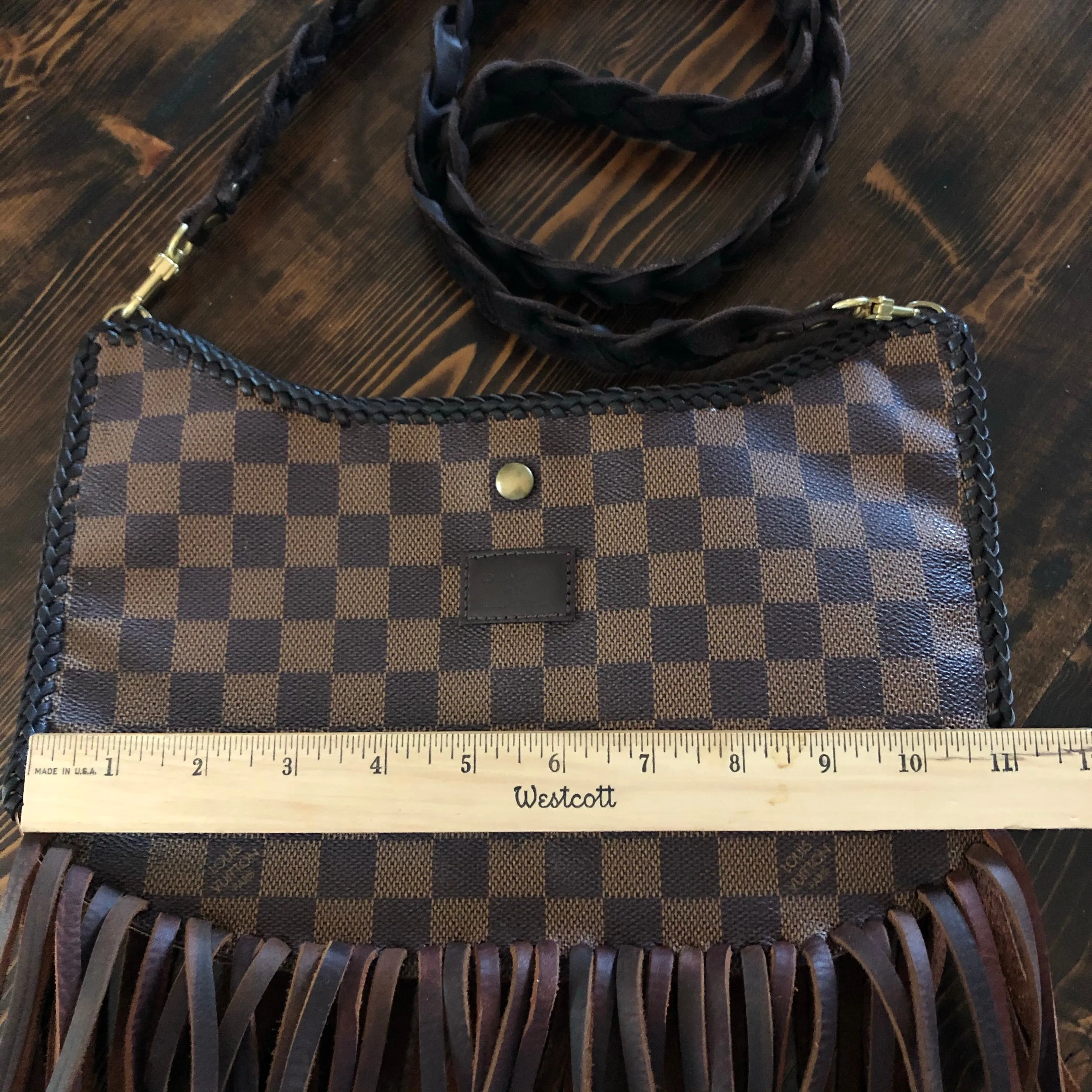 The Peacock - Vintage Damier Hobo Tote/Crossbody