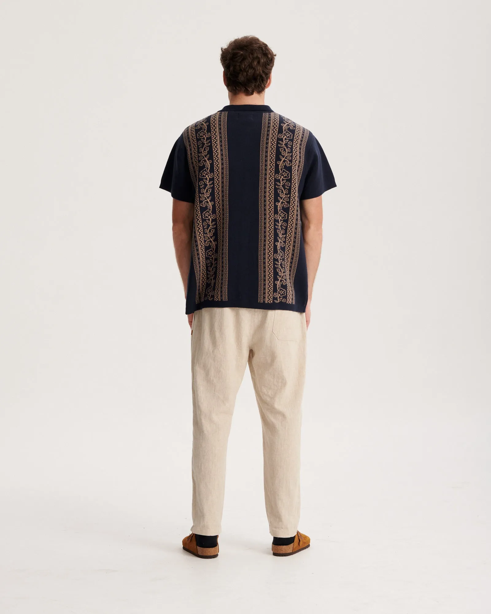 Walker Knit Shirt - Navy