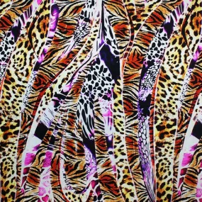 Wild Animal Printed Spandex | Blue Moon Fabrics