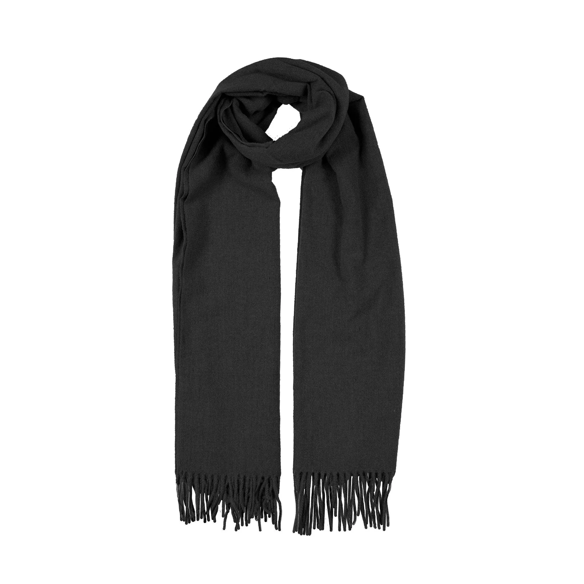 Women’s Plain Marl Scarf with Tassels