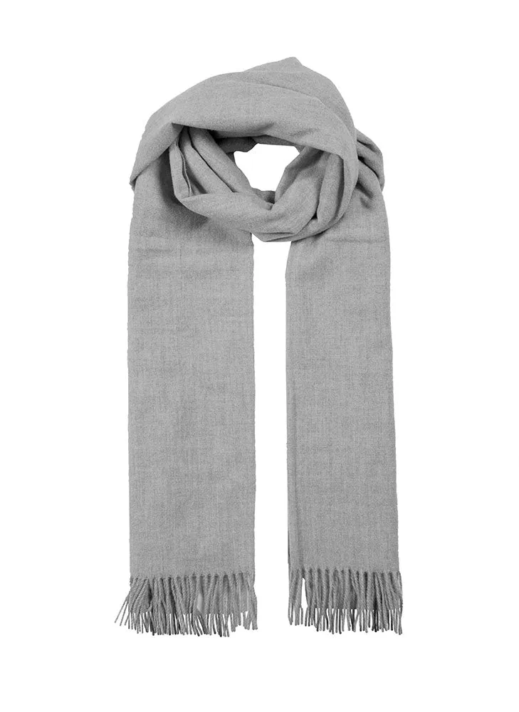 Women’s Plain Marl Scarf with Tassels