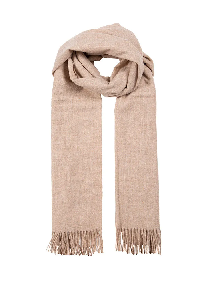 Women’s Plain Marl Scarf with Tassels