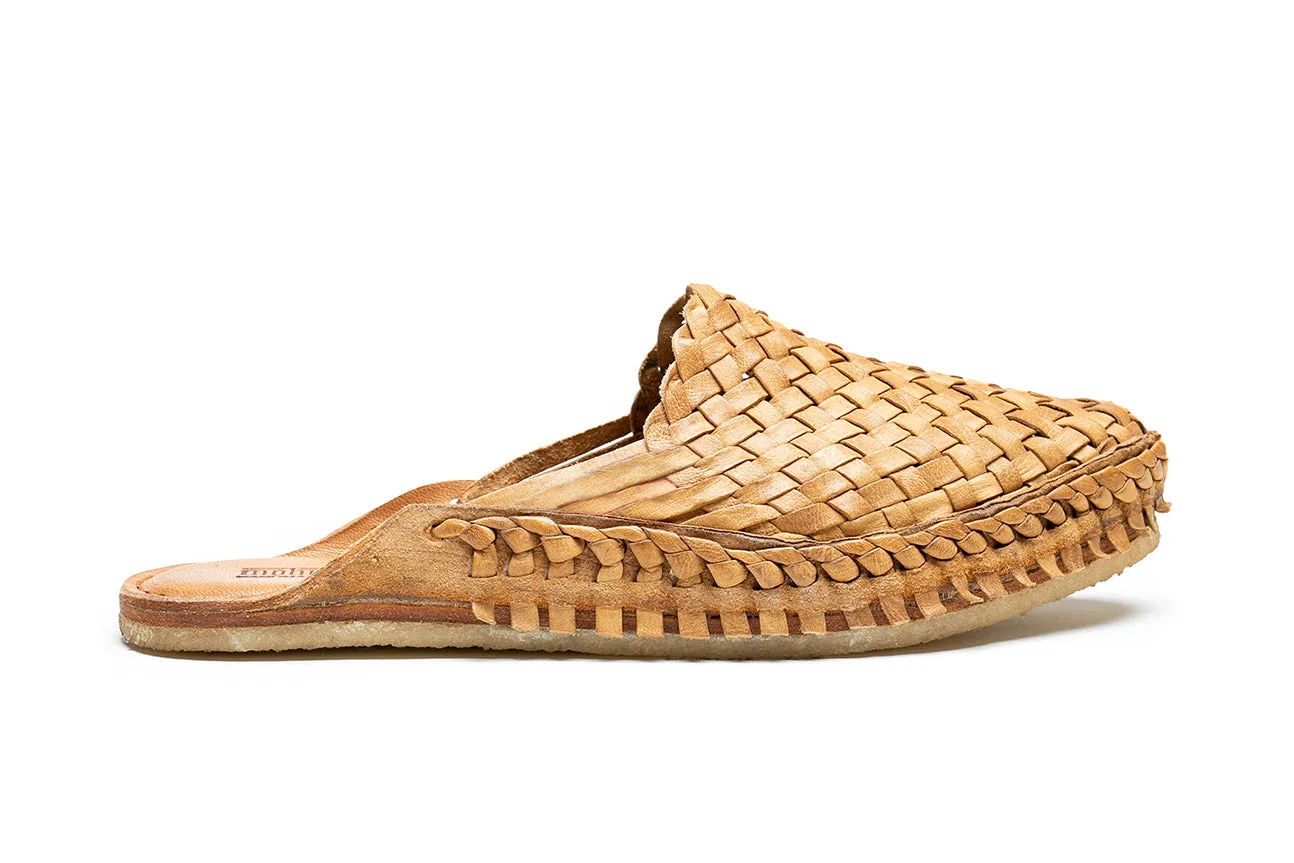 Woven City Slipper in Honey   No Stripes