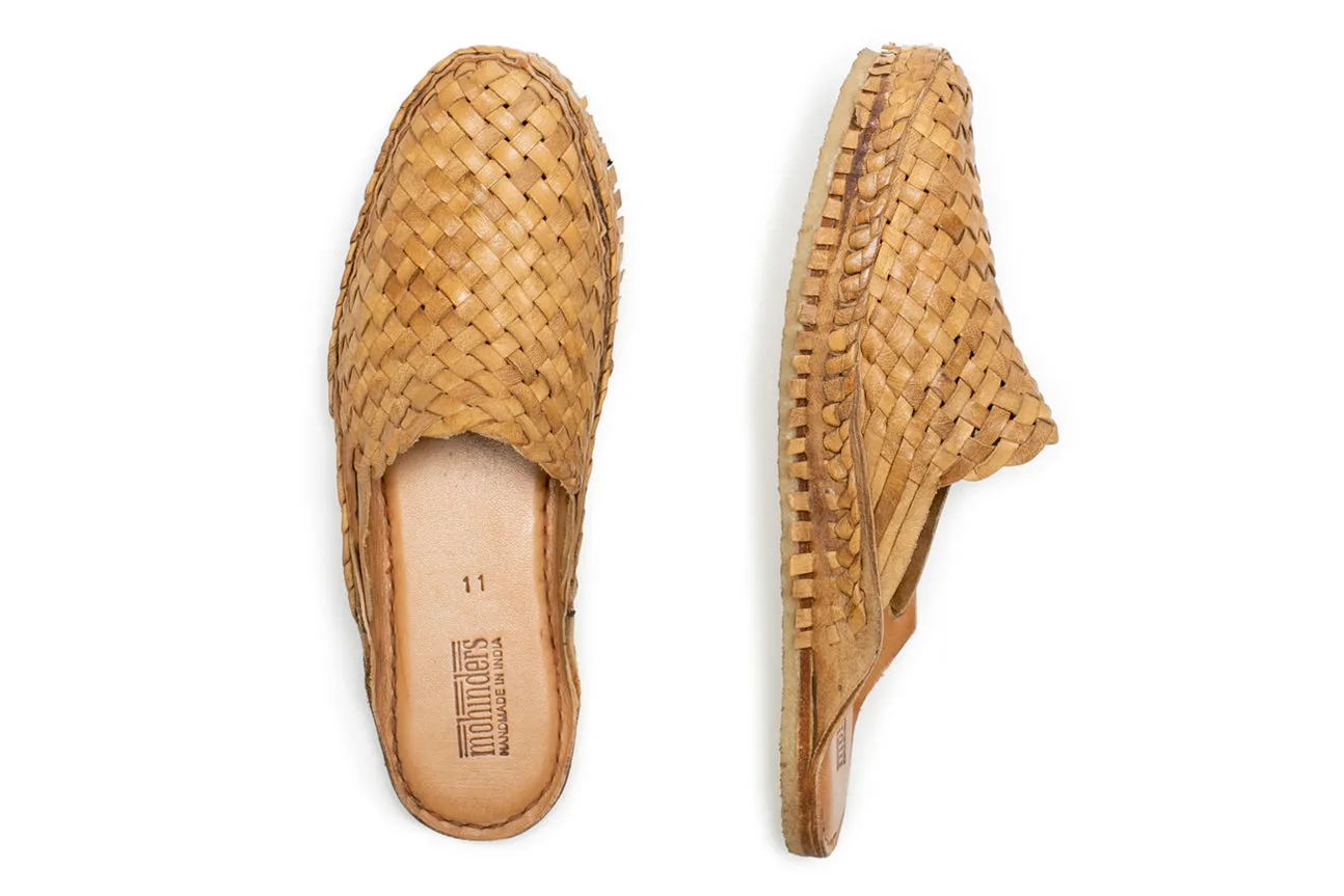 Woven City Slipper in Honey   No Stripes